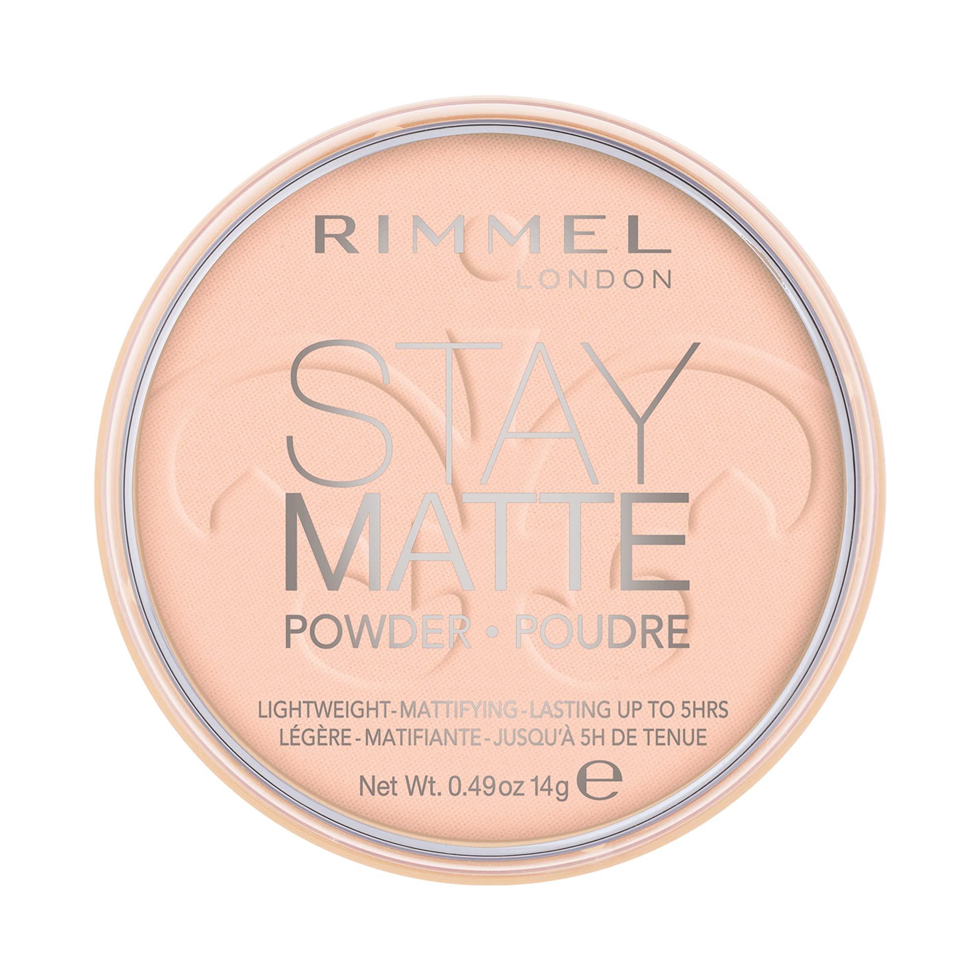 Rimmel London Stay Matte Long Lasting Pressed Powder - 002 Pink Blossom | Oil Control & Shine-Free Finish | Perfect for Daily Makeup & Touch-Ups