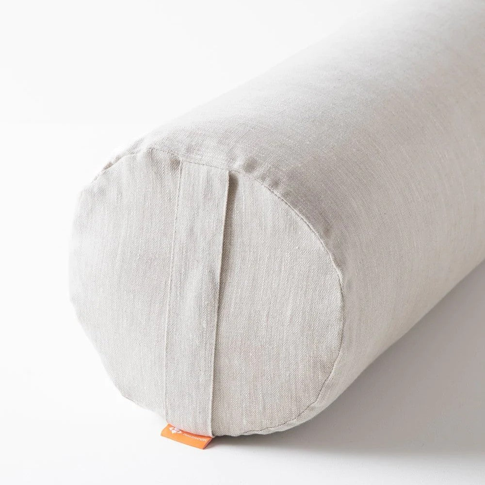 Premium Half Moon Cylindrical Yoga Bolster - Extra Firm Support for Yoga, Meditation & Physical Therapy - Ideal for Home, Studio & Rehab Use