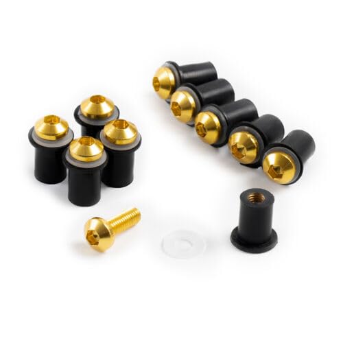 Hayabusa GSXR1300 Fairing Screws Kit (1997-2007) - Windshield & Windscreen Fasteners for Motorcycle Maintenance