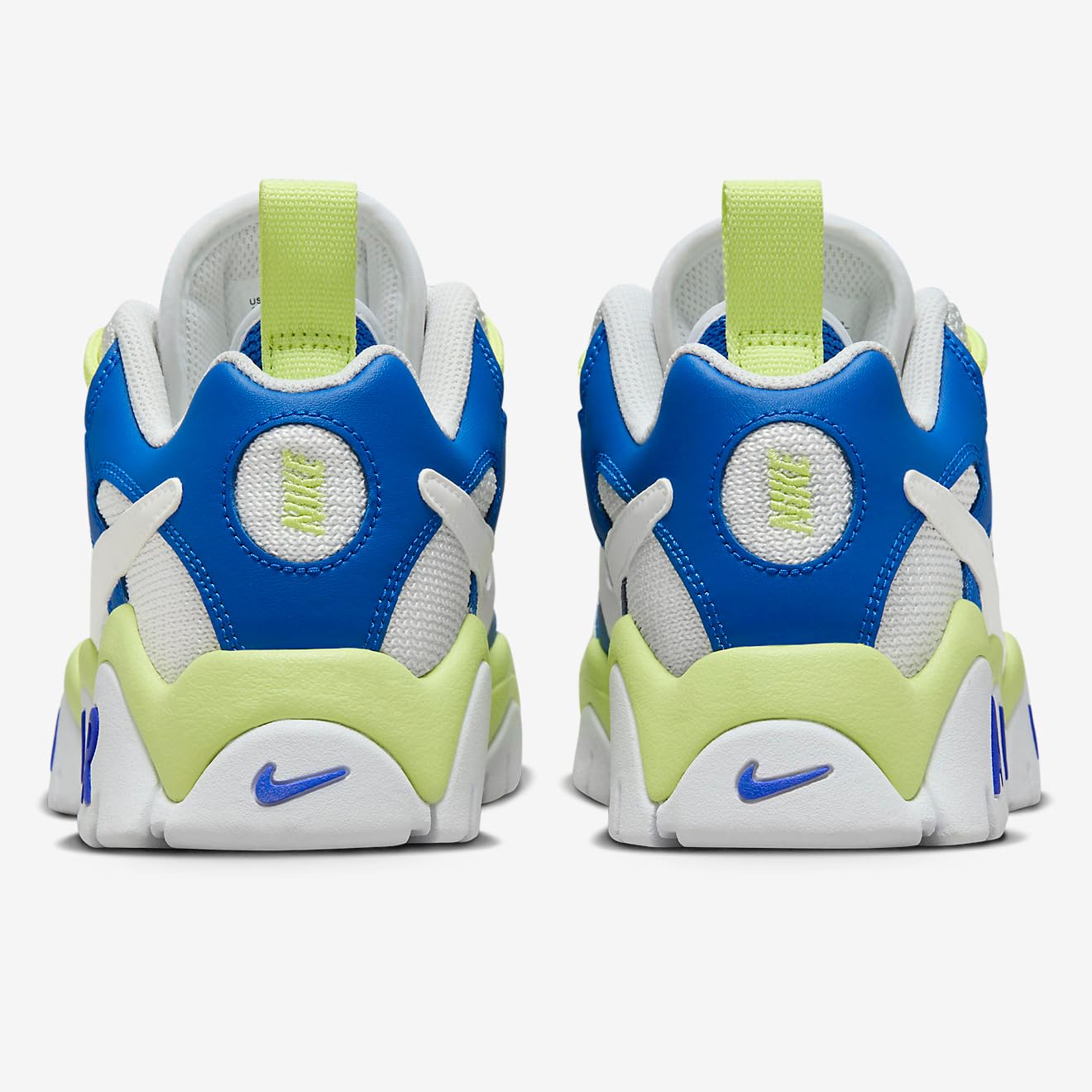 Nike Air Barrage Low Big Kids' Sneakers - Game Royal/Light Lemon Twist/Photon Dust/White (FN6972-480) | Lightweight Basketball Shoes for Boys & Girls | Perfect for School, Sports & Casual Wear