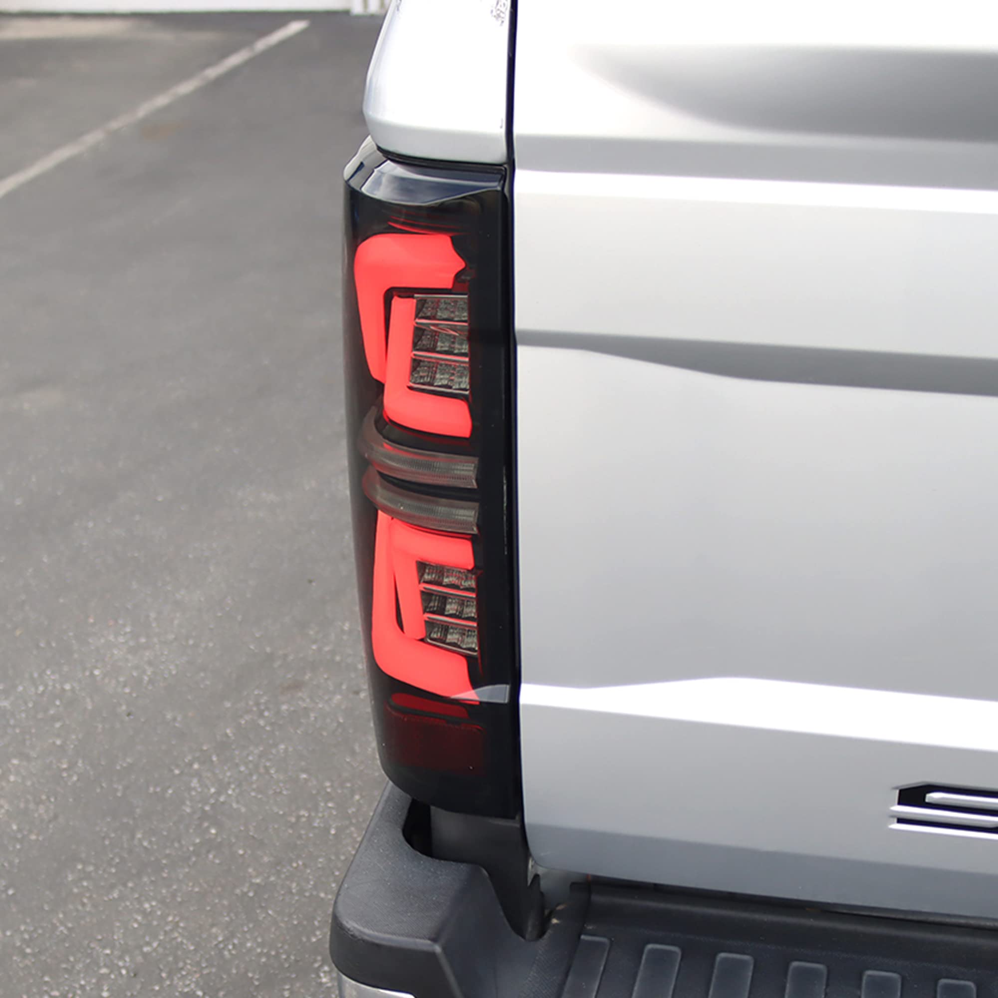 Alpharex PRO-Series LED Tail Lights for 2017-2019 Ford Super Duty - Jet Black - High-Performance Truck Lighting for Night Driving & Enhanced Safety