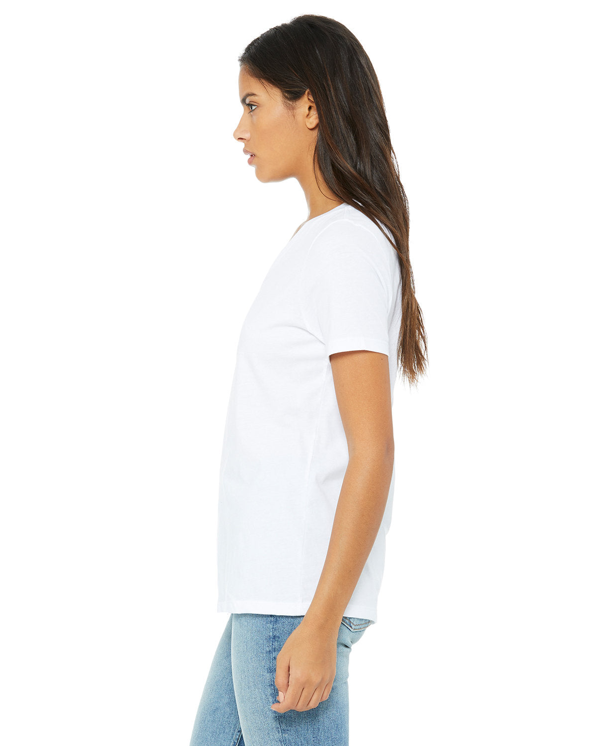 Bella + Canvas 6405 Women's Relaxed Fit Jersey V-Neck T-Shirt - Soft & Comfortable Casual Tee for Everyday Wear, Workout, and Lounge