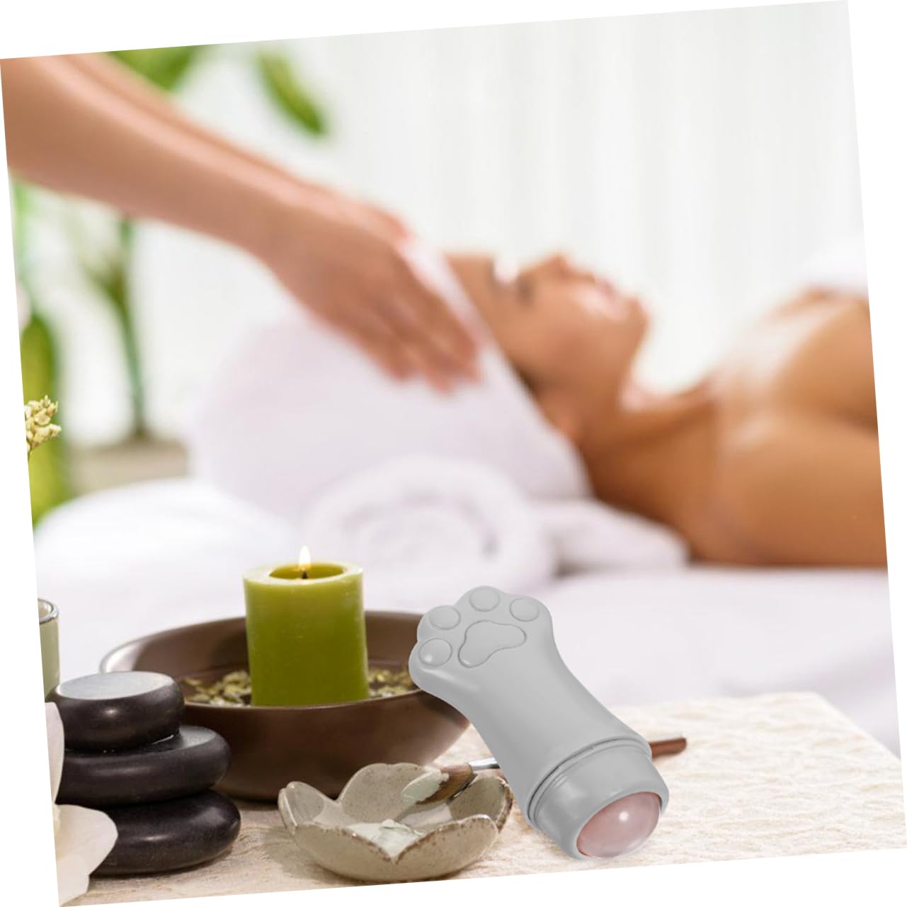 FOMIYES 2-Pack Facial Massage Rollers for Women - Cute & Portable Face Massaging Tools for Skin Care, Lymphatic Drainage & Relaxation - Perfect for Home Spa, Travel & Skincare Routine