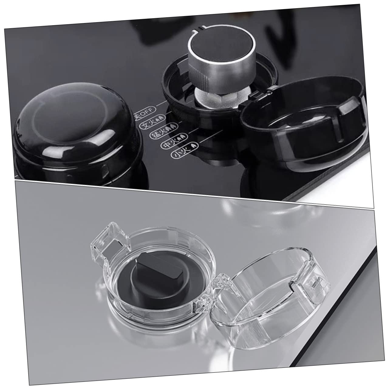 HEMOTON 4-Pack Child Proof Stove Knob Covers - Gas Range Safety Guards for Kids - Heat-Resistant Stove Safety Covers for Boys & Girls - Perfect for Kitchen Childproofing & Toddler Safety
