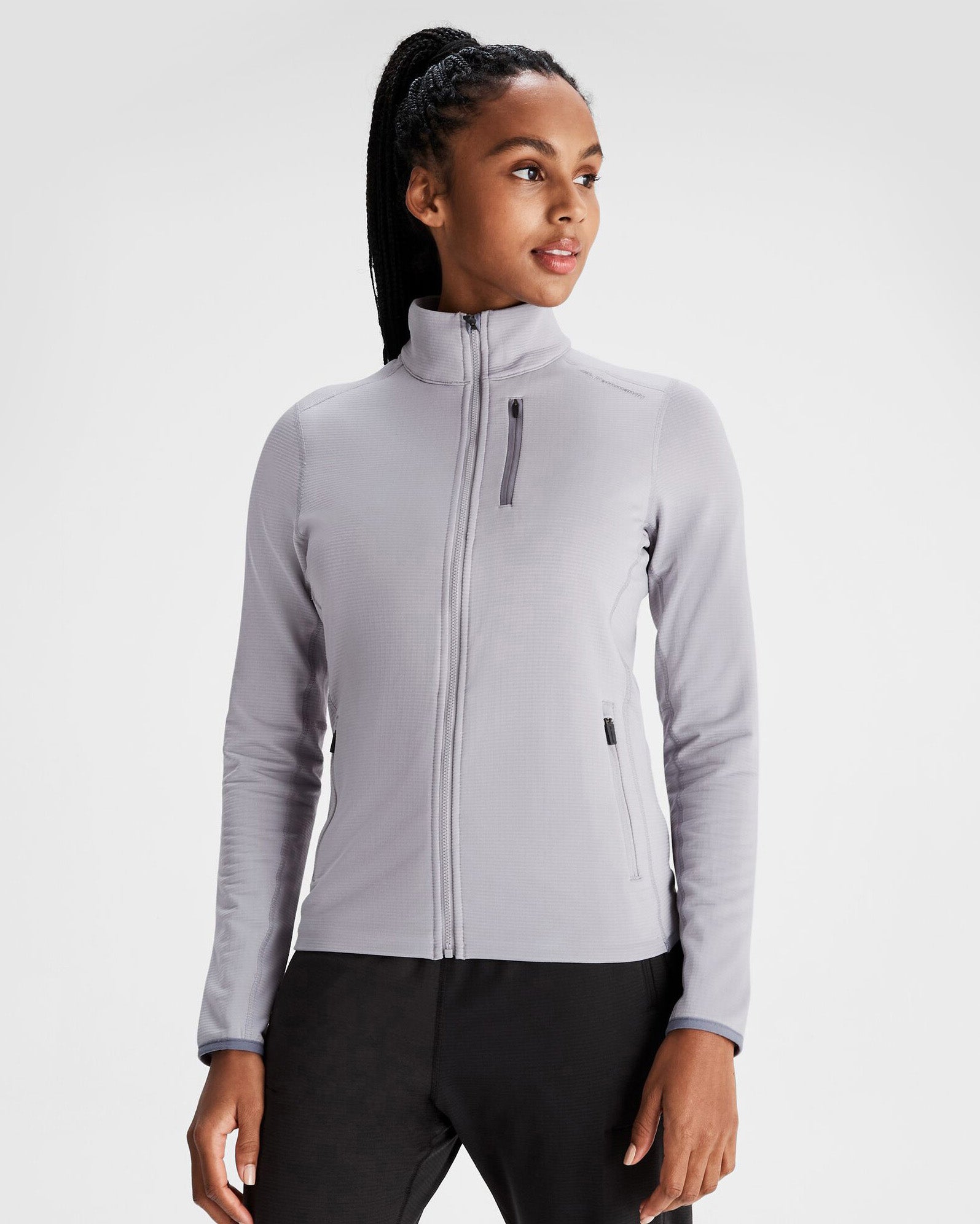 Women's Seeker Fleece Jacket - Lightweight, Warm & Cozy Outerwear for Hiking, Camping & Outdoor Adventures (Light Haze)