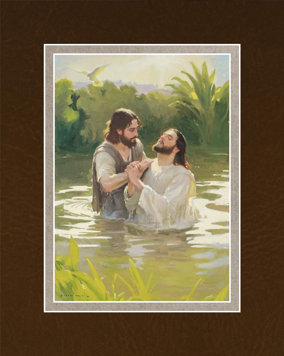 Baptism of The Savior - Religious Christian Wall Art for Home & Church Decor - Perfect for Baptism Ceremonies, Sunday School & Faith-Based Gifts