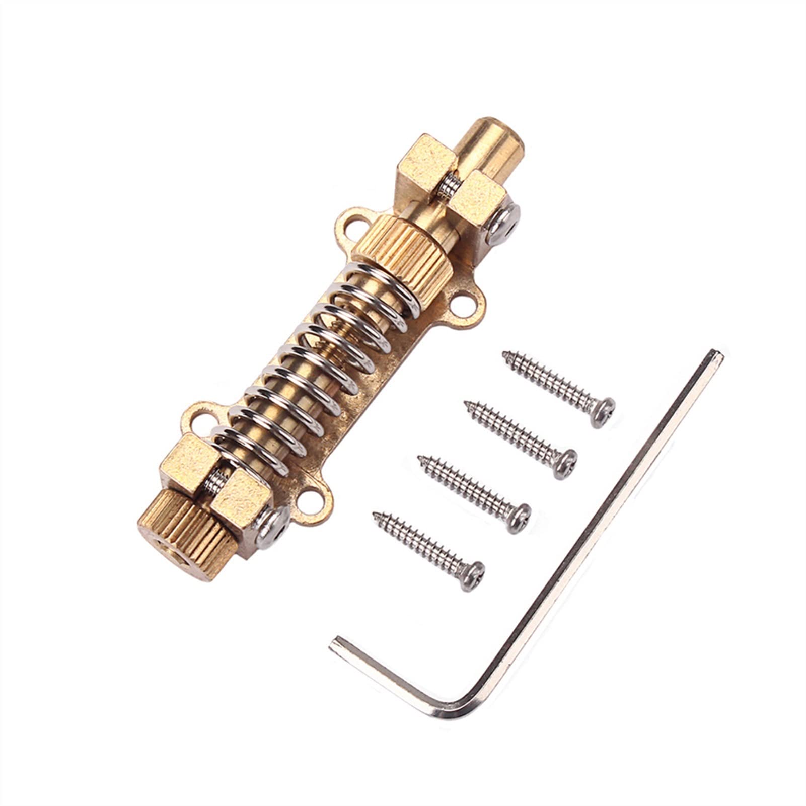 Premium Brass Tremolo Bridge System with Spring Stabilizer for Electric Guitar - High-Quality Guitar Parts Kit for Smooth Vibrato & Stable Tuning - Perfect for Rock, Blues & Metal Performances