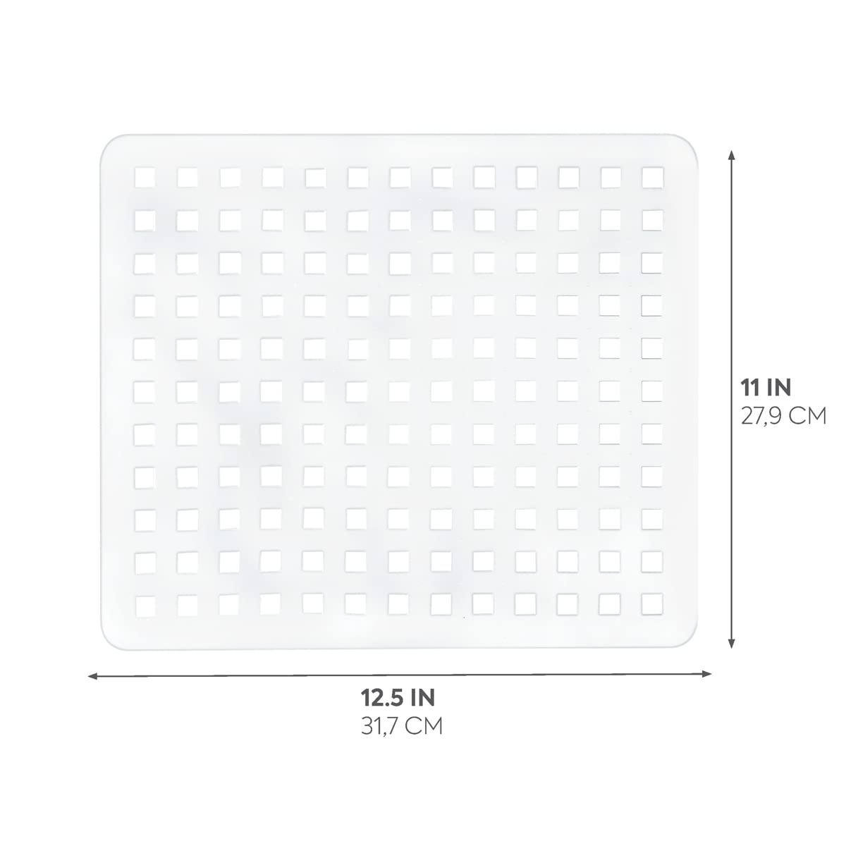 iDesign Clear Kitchen Sink Protector Grid 11
