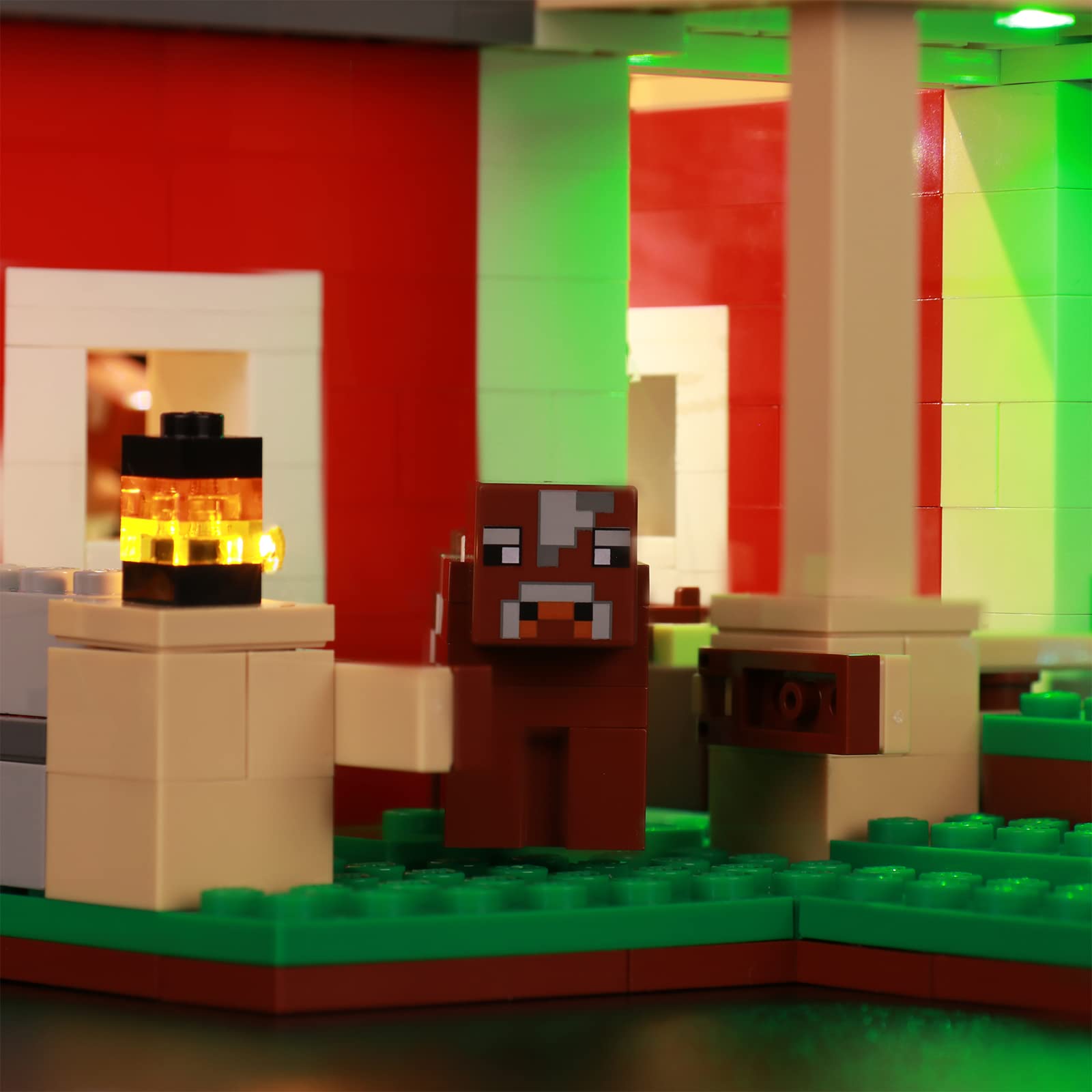 BrickBling LED Light Kit for Lego Minecraft The Red Barn 21187 - DIY Lighting Set for Lego Buildings | Enhance Your Minecraft Barn Display & Nighttime Play