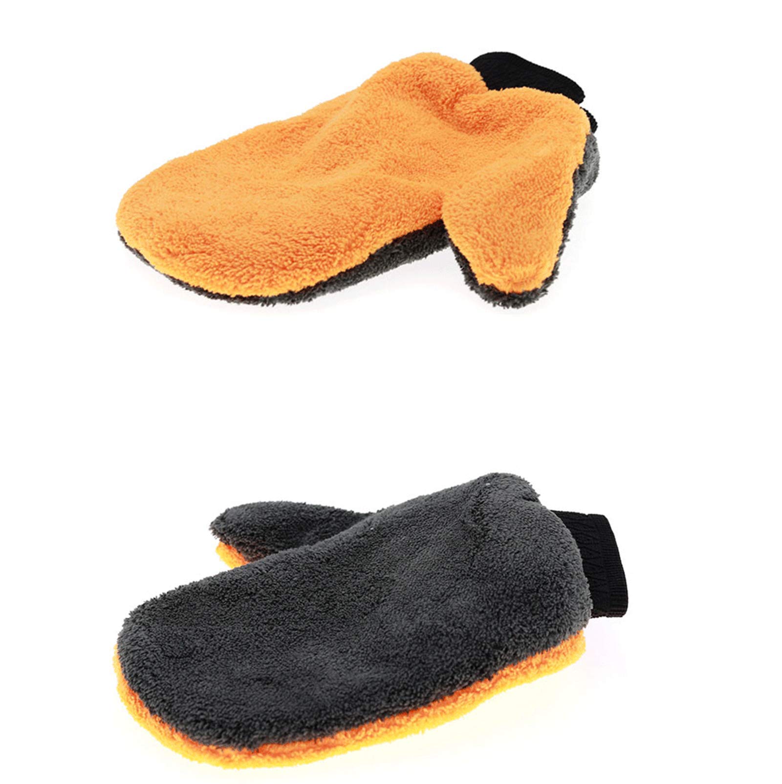 1Pc Thick Microfiber Car Wash Gloves - Strong Absorbent Brush for Car & Motorcycle Cleaning, Detailing Tool Towel for Effortless Vehicle Maintenance