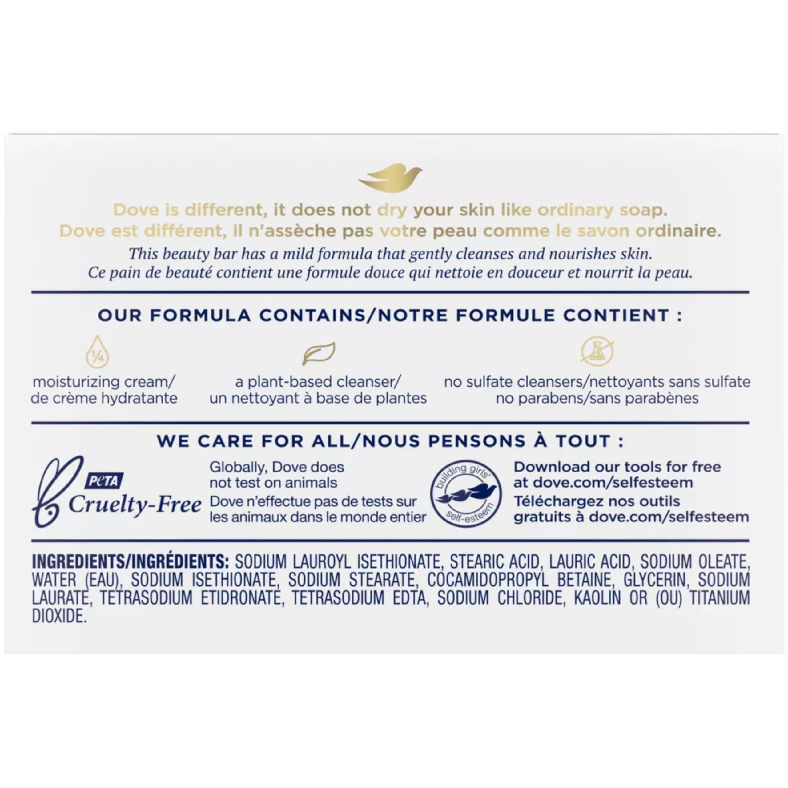 Dove Sensitive Skin Beauty Bar Soap - 3.15 oz (Pack of 6) | Hypoallergenic, Fragrance-Free & Moisturizing | Perfect for Daily Face & Body Wash, Travel & Gym Essentials