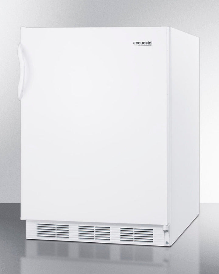 Accucold 24 Inch Wide ADA Compliant Refrigerator Freezer with Glass Door - Perfect for Medical Offices, Laboratories & Small Spaces (Model CT66WADA)