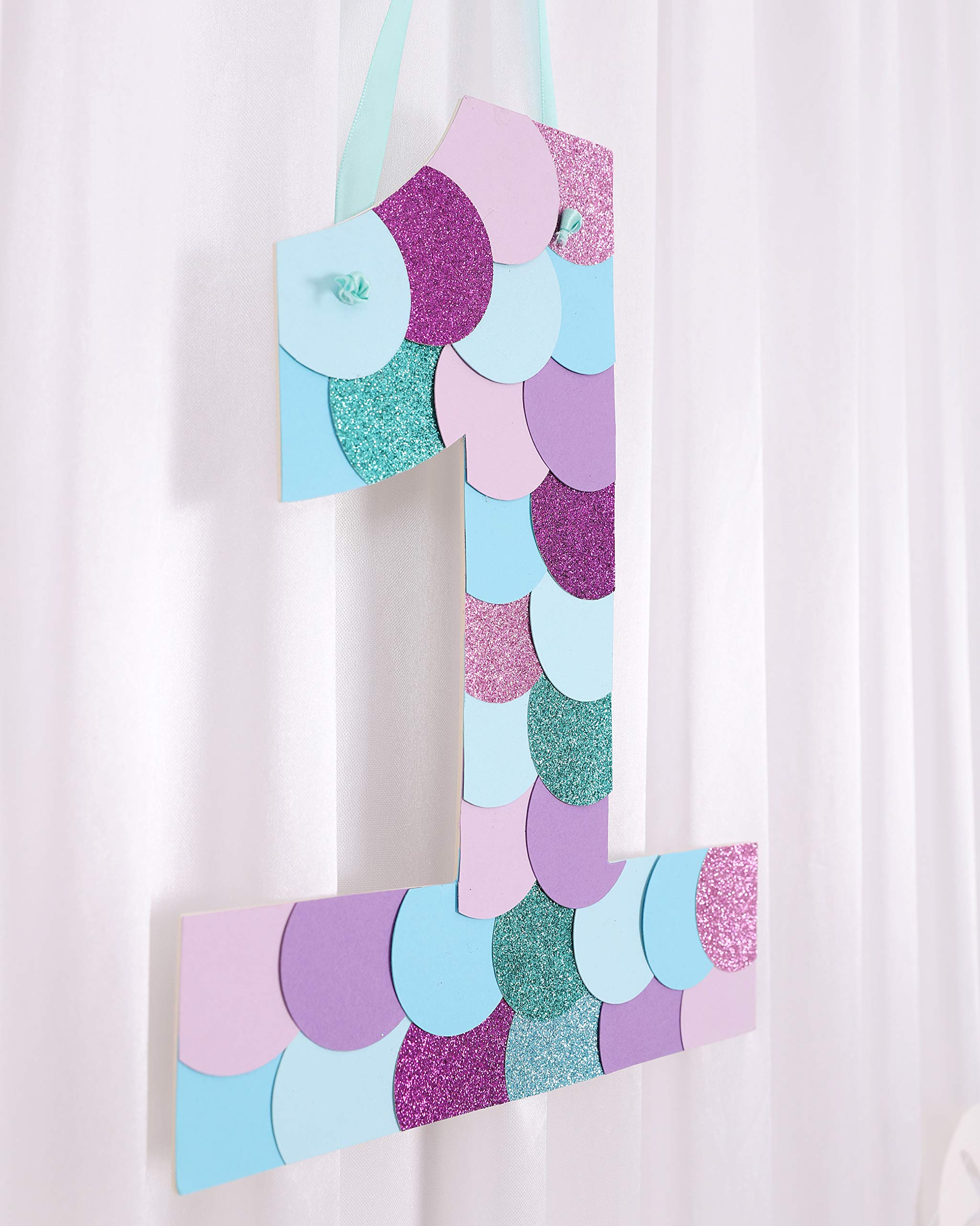 WAOUH Mermaid 1st Birthday Party Decorations Set - Mermaid Sign, Starfish Banner, Photo Booth Props, Birthday Souvenirs & Gifts for Girls | Perfect for First Birthday Celebrations, Baby Showers & Themed Parties