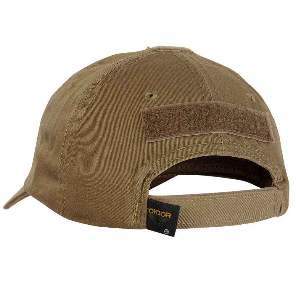Condor Tactical Cap - Military Style Baseball Hat in Coyote Brown for Outdoor, Hiking, and Tactical Operations