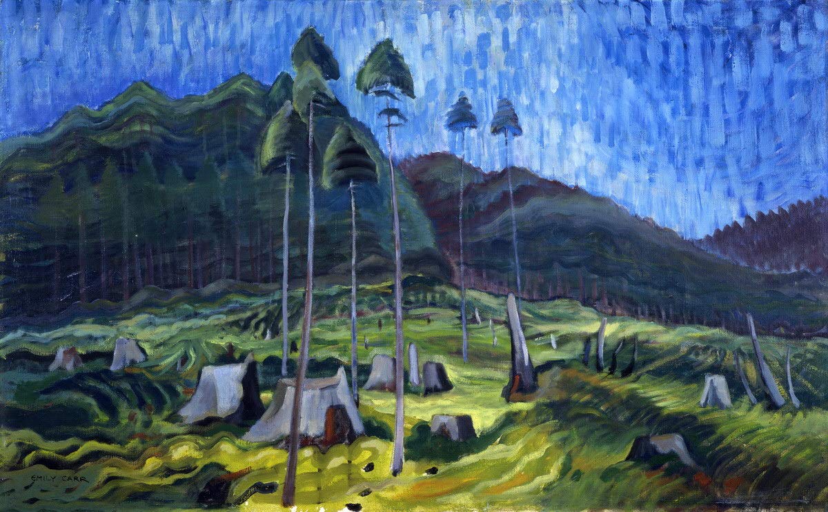 Berkin Arts Emily Carr Giclee Print - Famous Canadian Landscape Painting Reproduction on Premium Paper - Fine Art Wall Decor Poster for Living Room, Office & Gallery Display
