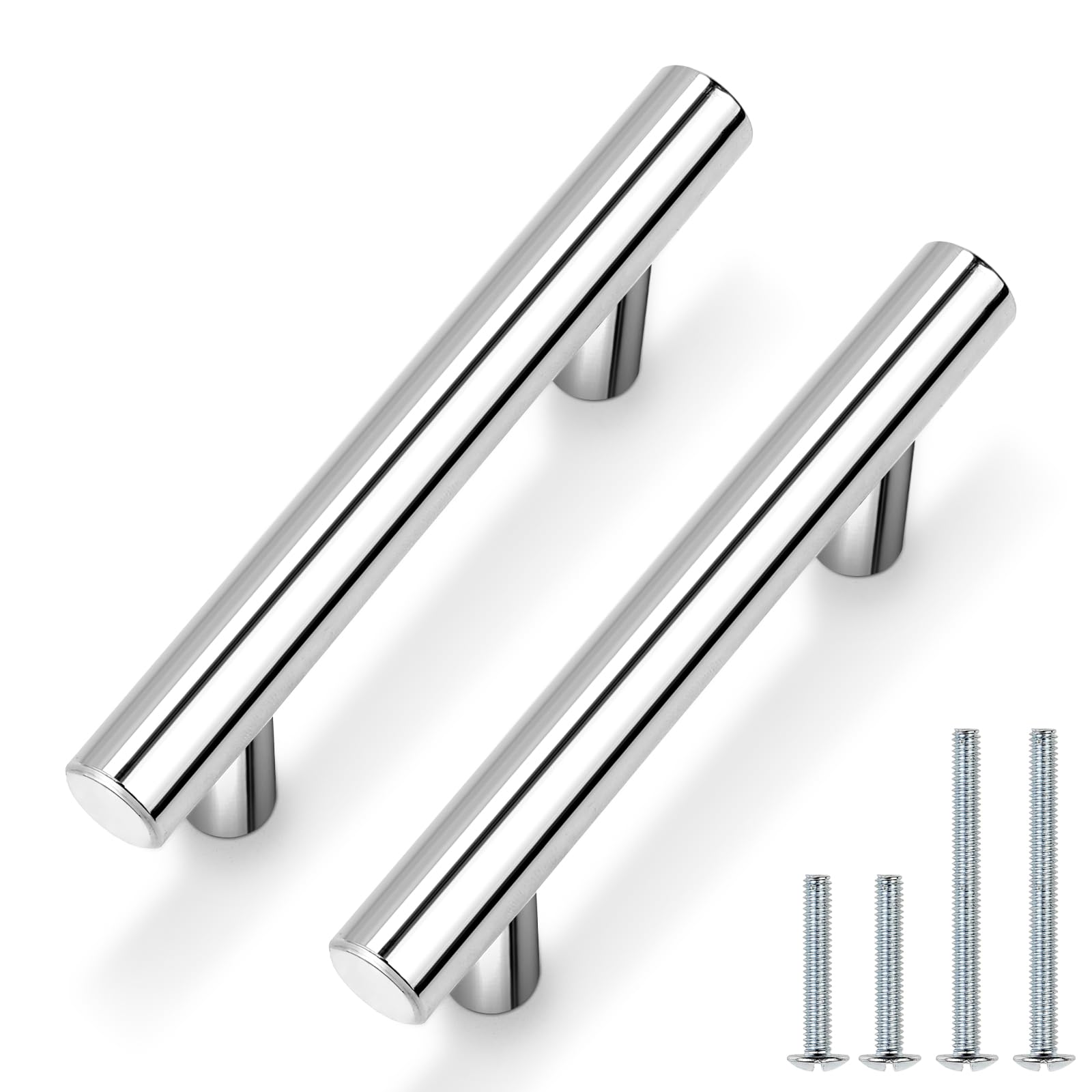 45 Pack Polished Chrome Cabinet Pulls - 2-1/2