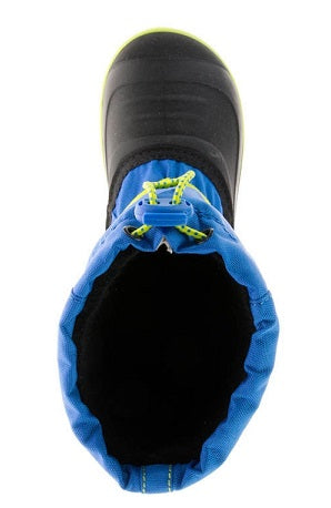 Kamik Jet Snow Boots for Women - Waterproof Winter Boots with Insulation, Blue/Lime, Size EU 38 - Perfect for Snowy Weather & Outdoor Activities