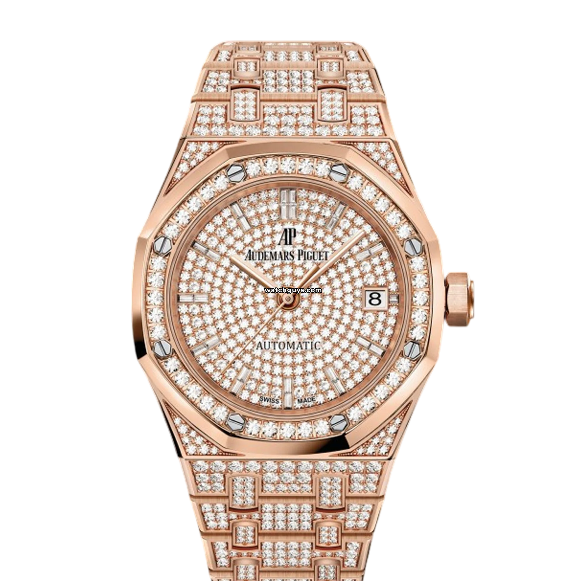 Audemars Piguet Royal Oak Selfwinding 15452OR.ZZ.1258OR.01 18K Rose Gold Watch - Luxury Automatic Timepiece for Men, Perfect for Business Meetings & Formal Events