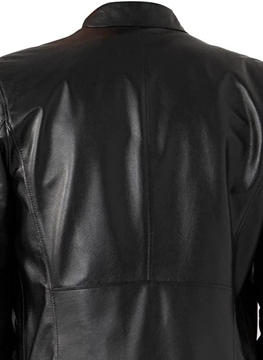 Genuine Sheepskin Leather Motorcycle Jacket for Men - Black Biker Jacket with Premium Stitching | Perfect for Riding, Casual Wear & Outdoor Adventures
