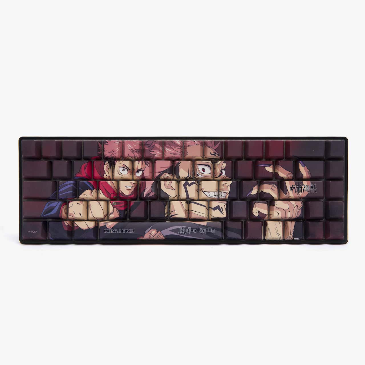 JJK x HG Basecamp 65 Mechanical Keyboard - Sukuna Themed Custom Gaming Keyboard with RGB Backlight | Perfect for Anime Fans, Esports & Office Work