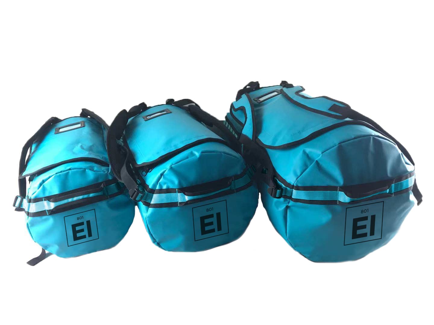 Waterproof Teal Small Trailhead Duffel Bag with Adjustable Shoulder Straps - Perfect for Travel, Gym & Outdoor Adventures