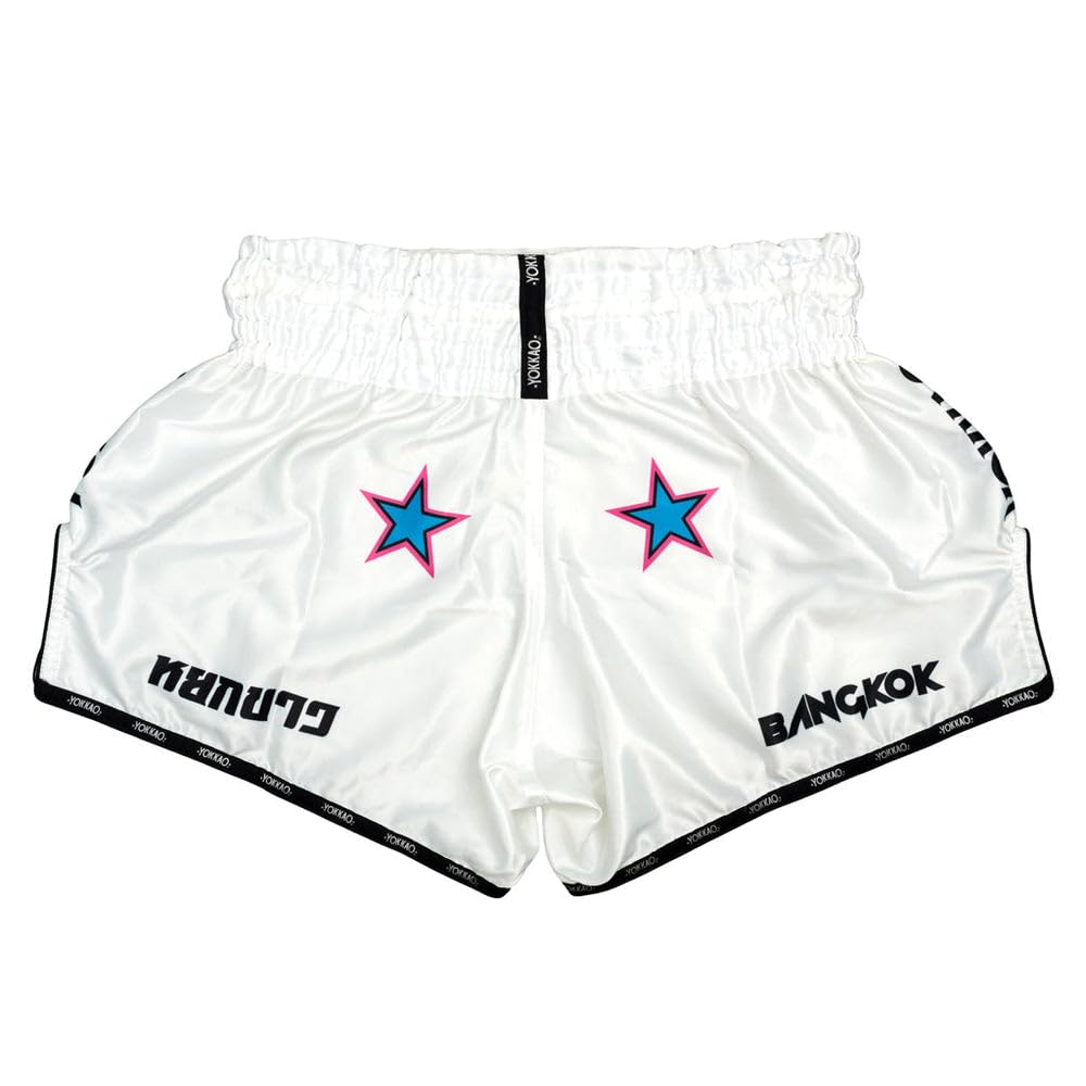 YOKKAO Muay Thai Boxing Shorts for Men & Women - Premium Satin MMA Shorts for Training & Competition | Perfect for Kickboxing, Muay Thai, MMA & Fitness Workouts