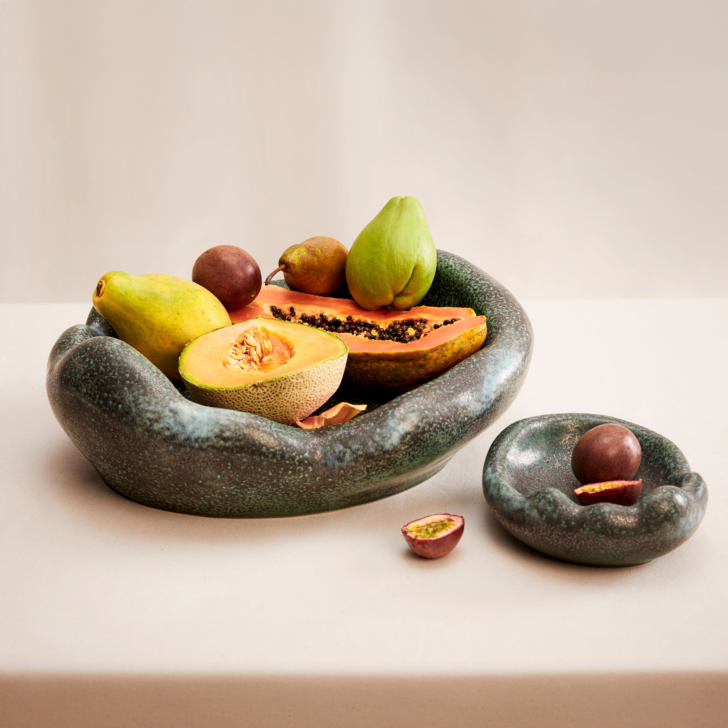 Cenote Coupe Bowl - Small Handmade Ceramic Serving Bowl for Salads, Desserts & Snacks | Perfect for Home Dining, Parties & Gifts