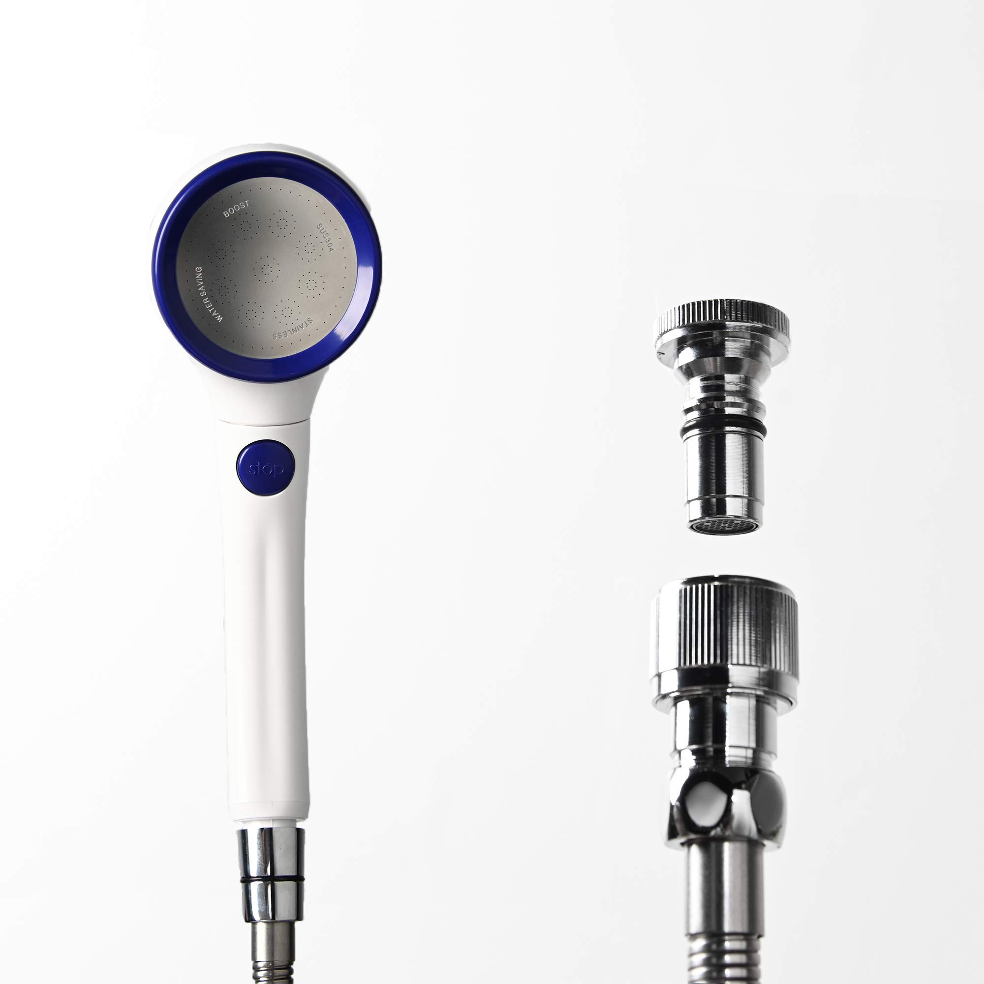 Stainless Steel Sink Hose Sprayer Attachment - Quick Connect Faucet Extender for Kitchen, Bathroom & Laundry - Hair Washing Sprayer with 360° Rotation - Perfect for Washing Pets, Cleaning Vegetables & Baby Bathing