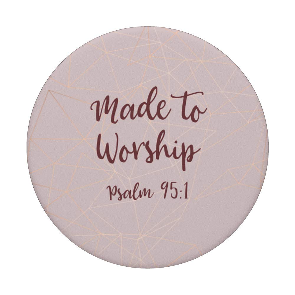 Made To Worship Psalm 95:1 - Inspirational Christian Gift for Women & Kids - Perfect for Bible Study, Church Events & Faith-Based Home Decor