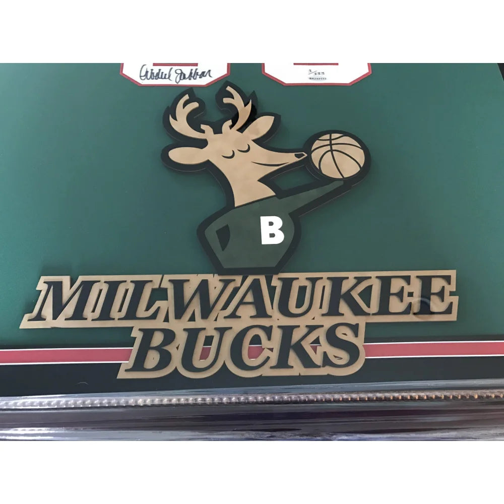 Authentic Kareem Abdul-Jabbar Signed Milwaukee Bucks Framed Jersey with UDA COA #1/133 - Rare NBA Memorabilia for Sports Collectors & Man Cave Decor