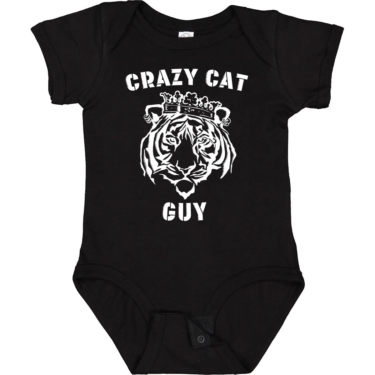 Crazy Cat Guy Tiger Bodysuit for Babies - Fun Playtime Outfit