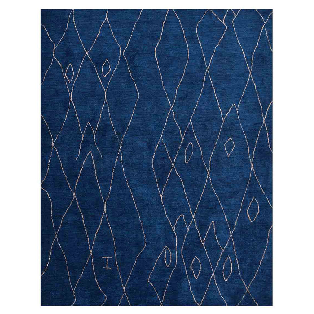 Hand-Knotted Cube Design Area Rug - Soft & Durable for Living Room, Bedroom, or Office Decor | Modern Home Accent Piece
