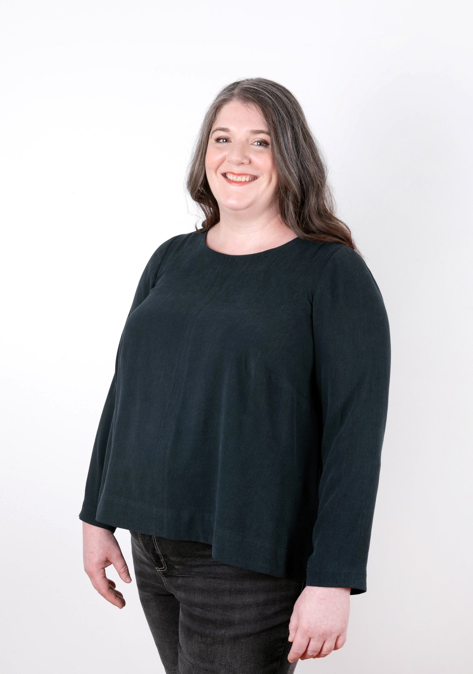 Grainline Studio Hadley Top Women's Blouse Size 14 (32) - Perfect for Casual Wear, Office Outfits & Everyday Comfort
