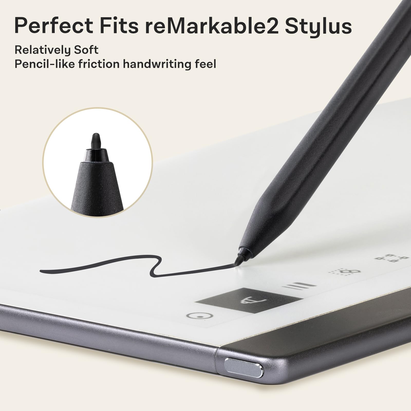 20 Pcs CoBak Replacement Pen Tips for Remarkable 2 Stylus - 4096 Pressure Sensitivity & Tilt Support - Includes Nib Removal Tool (Stylus Not Included) - Perfect for Digital Artists, Note-Taking & Professional Sketching