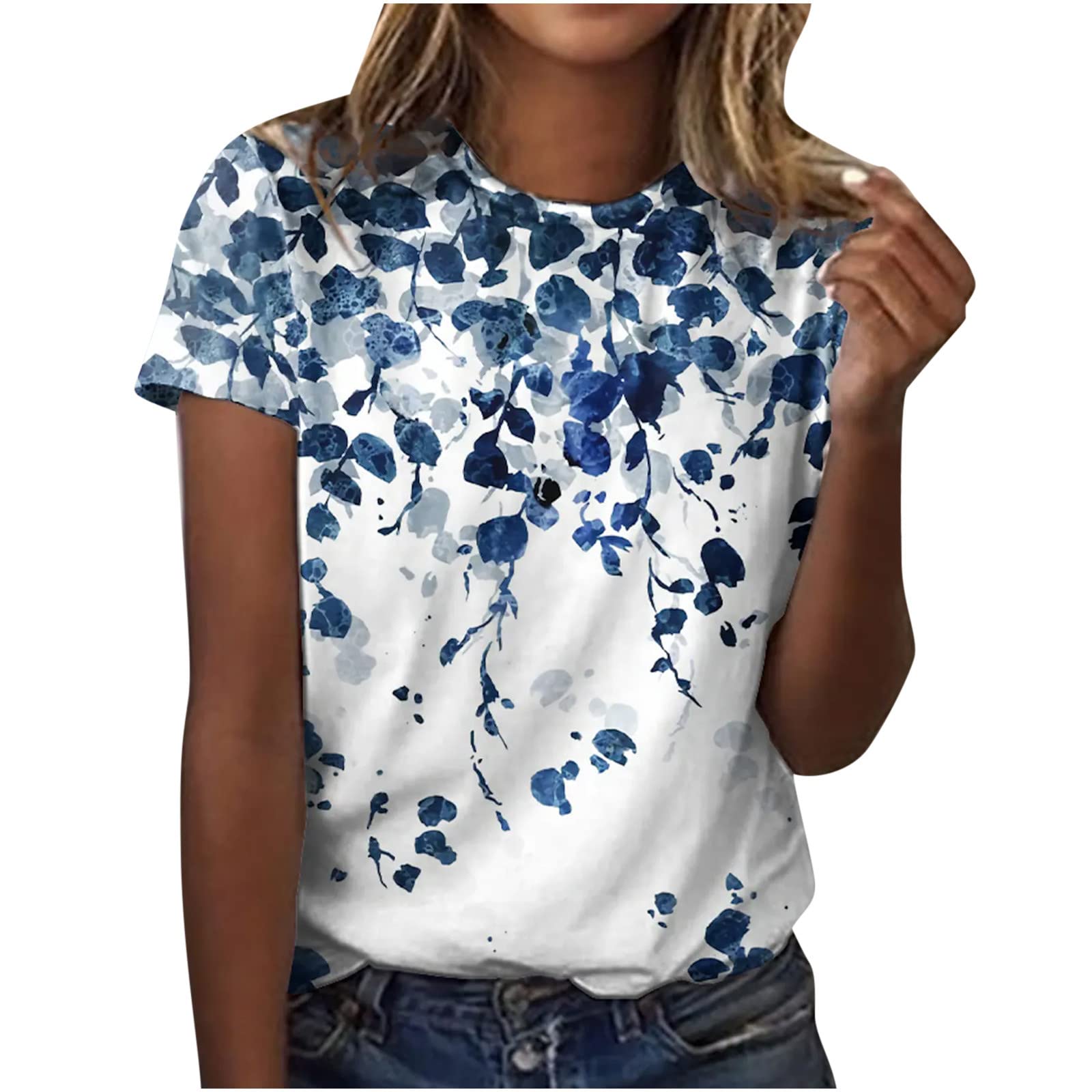Stylish Women's Short Sleeve Blouses - Casual Summer T-Shirts & Plus Size Tops | Cute Fashion Tees for Everyday Wear, Office & Outings