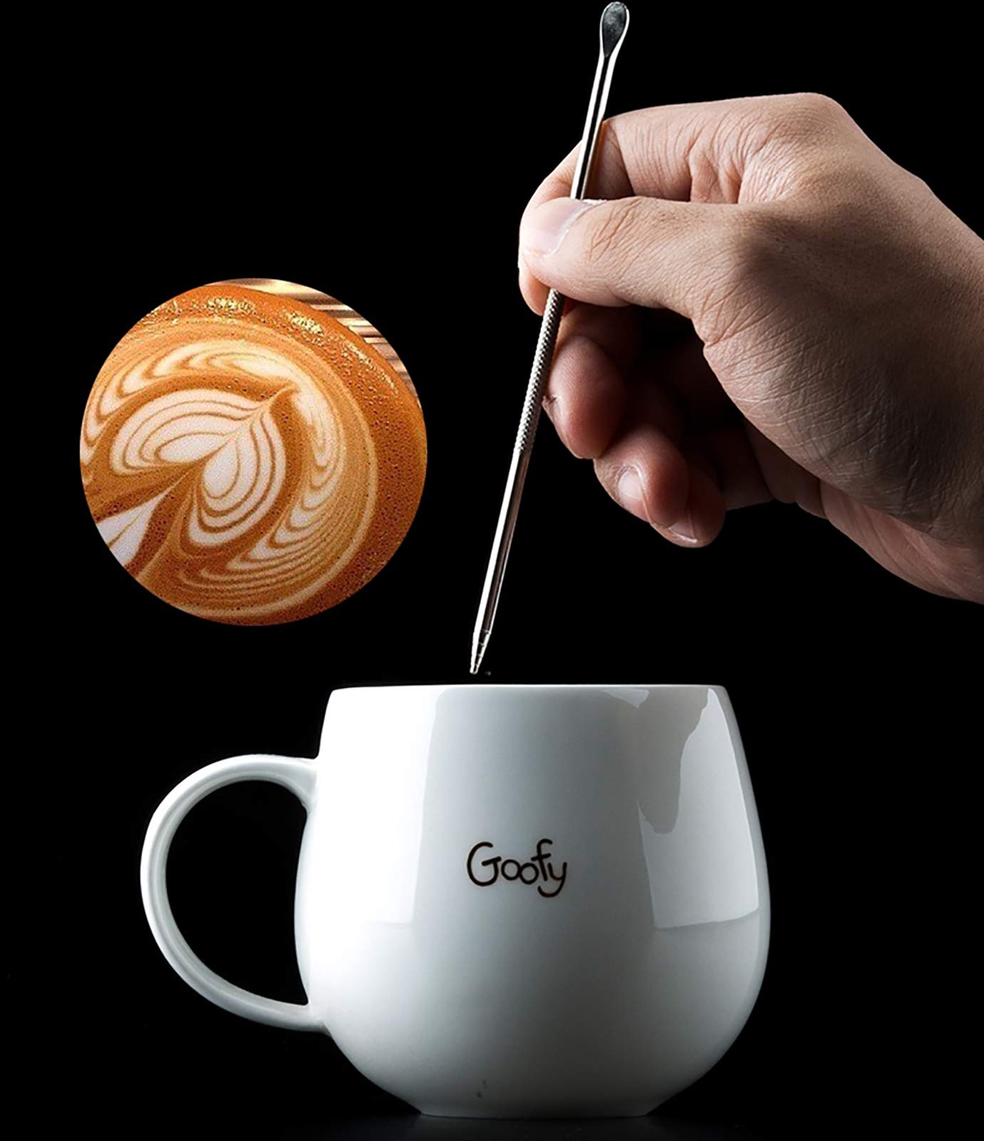 Nicunom 50oz Stainless Steel Milk Frothing Pitcher with Decorating Art Pen - Professional Coffee Tool for Espresso Machines, Perfect for Latte Art, Cappuccino & Steamed Milk - Ideal for Home Baristas & Coffee Shops