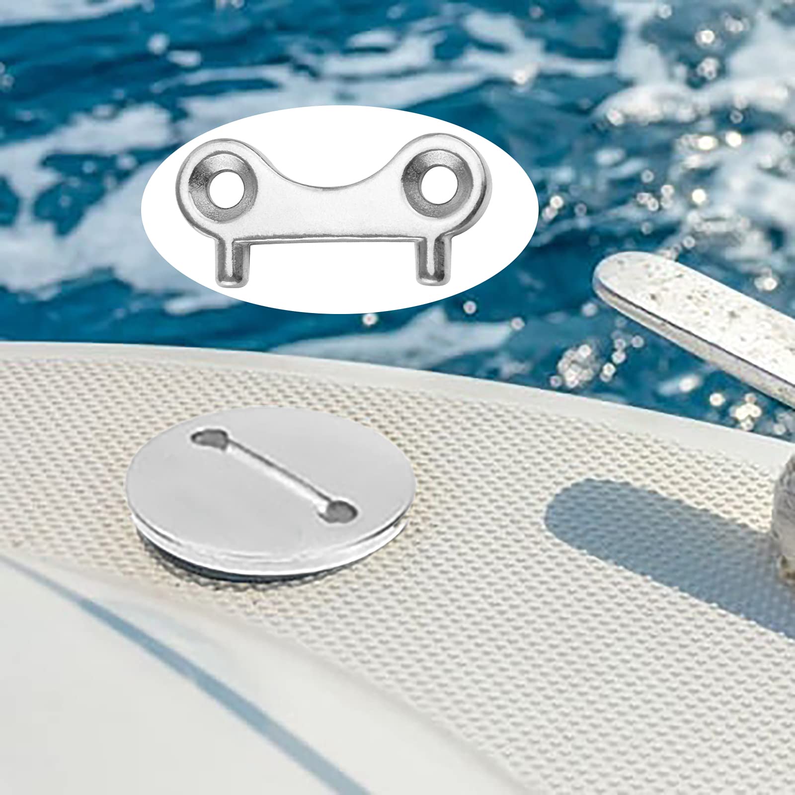 2 Pack Stainless Steel Boat Gas Cap Keys - Marine Fuel & Water Tank Deck Filler Spare Keys for Yachts, Boats, and Watercraft | Perfect for Emergency Fuel Access & Onboard Maintenance