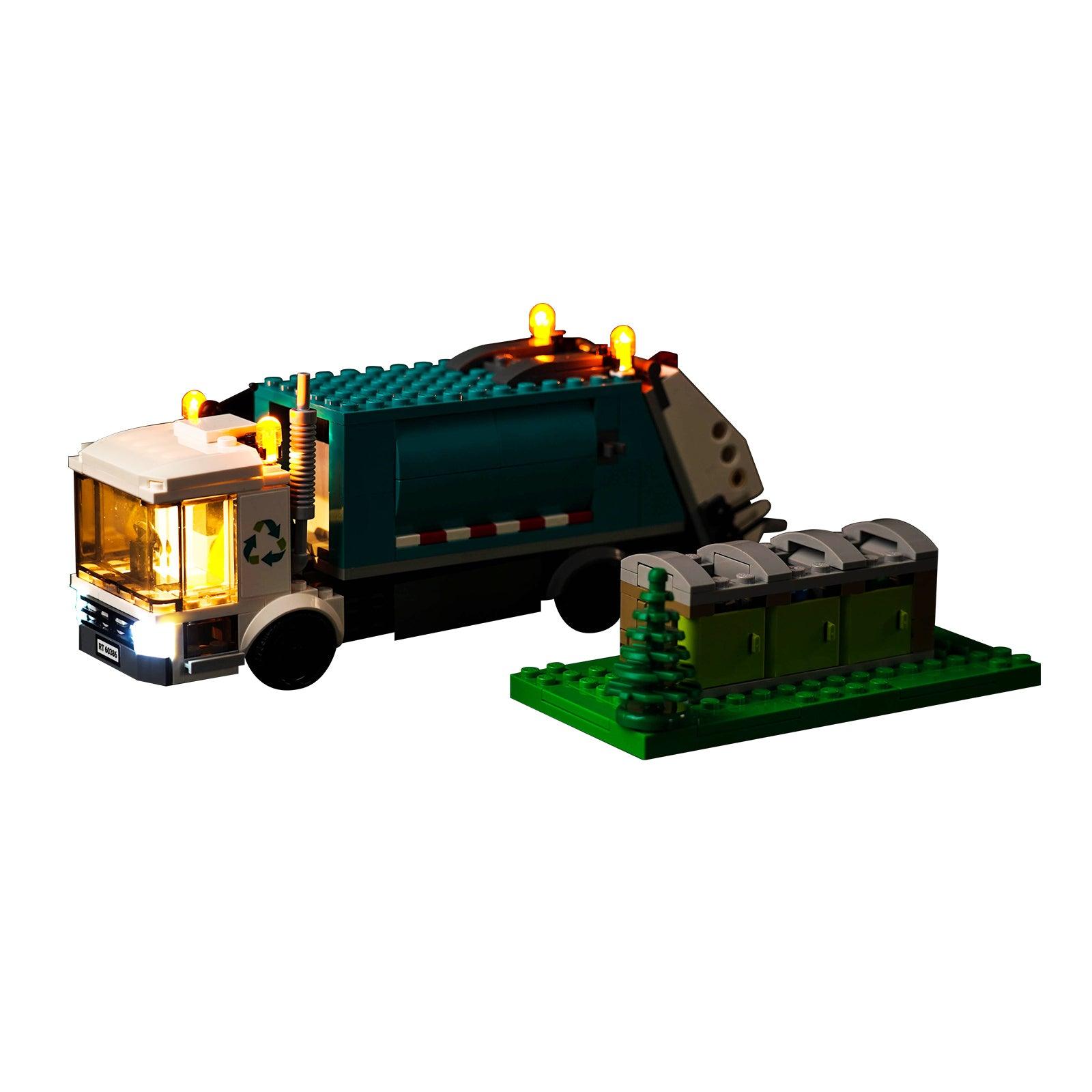 Best LED Light Kit for LEGO® City Recycling Truck 60386 - Compatible with LEGO Recycling Vehicle - DIY Lighting Upgrade for LEGO Models & Displays