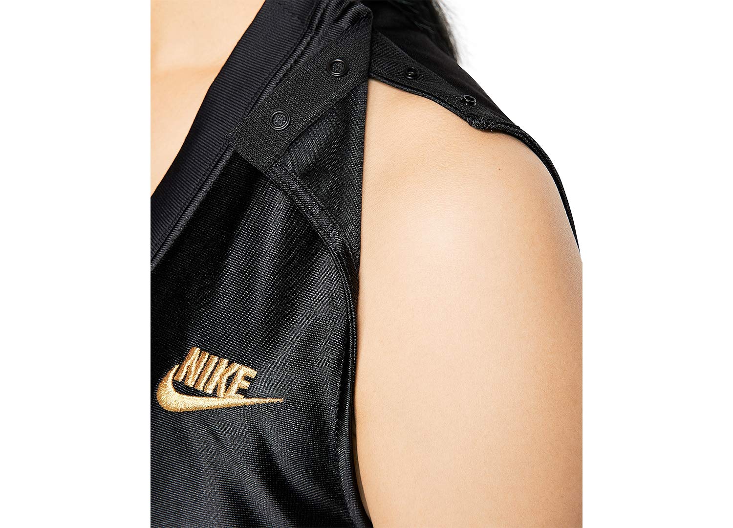 Nike Women's Fitness Running Jumpsuit - Black XL - Comfortable Workout Outfit for Gym, Jogging & Yoga