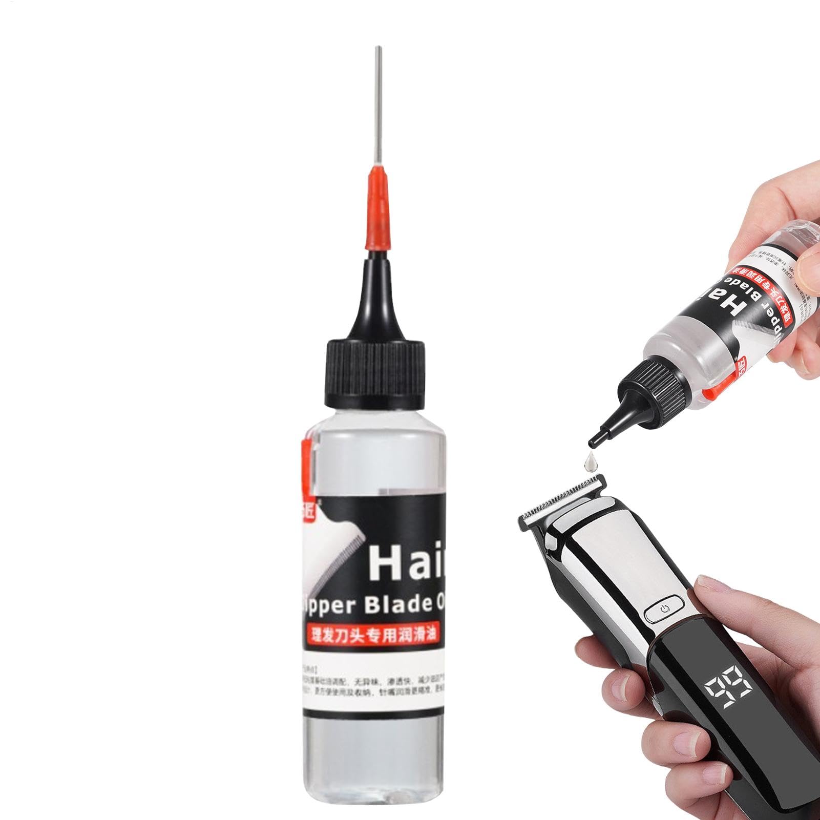 Premium Hair Clipper Oil - 2 Fl Oz, Odorless Trimmer Oil for Clippers & Shavers | Reduces Friction, Prevents Rust | Ideal for Barbershops, Home Grooming & Beard Trimming Kits