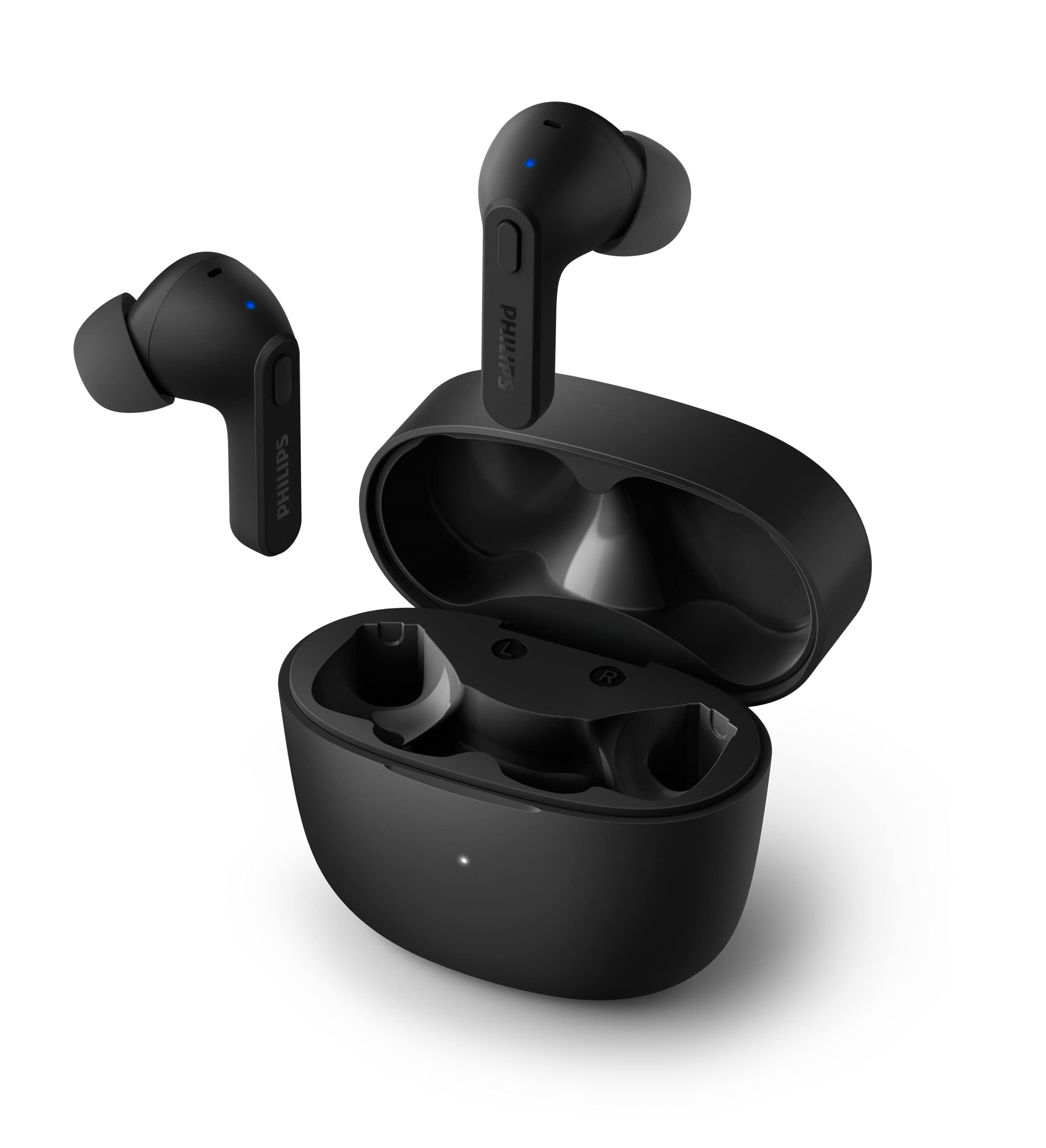 PHILIPS T2206 True Wireless Earbuds with IPX4 Waterproof Rating & Compact Charging Case - Perfect for Running, Gym Workouts & Outdoor Activities