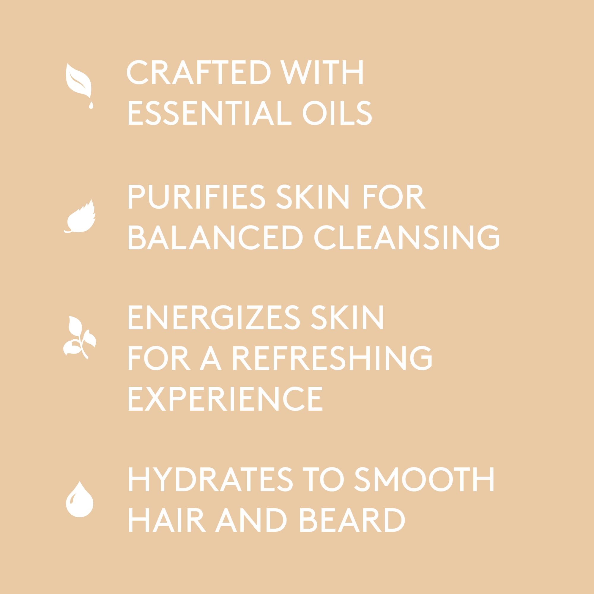 Barrel and Oak All-in-One Men's Body Wash & Shampoo - Essential Oil Blend with Fir Needle, Citrus Zest & Red Cedar (Canyon Balsam Scent, 16 oz) - Multi-Use for Hair, Face & Body - Perfect for Gym, Travel & Daily Shower Routine