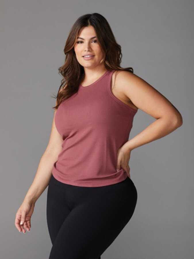 Tavi Perfect Fit Rib Women's Tank Top - Soft Stretchy Comfortable Camisole for Yoga, Workout & Casual Wear | Mesa Collection