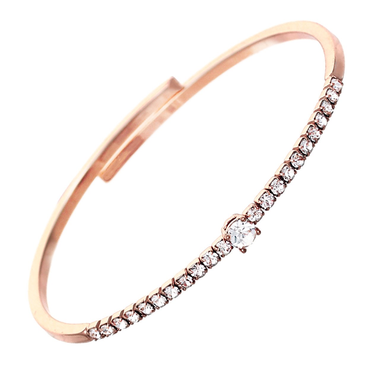 Rosemarie Women's Crystal Cuff Bracelet - Elegant & Comfortable for Daily Wear