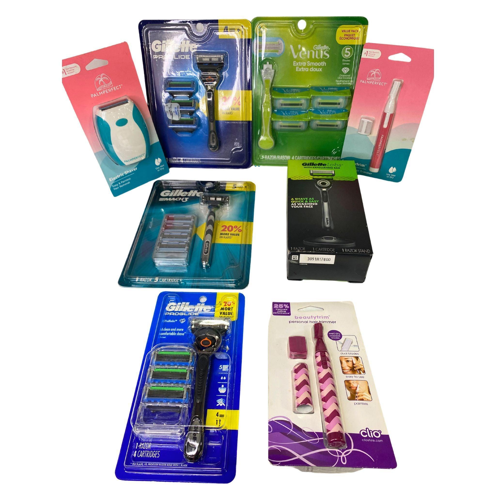 46-Piece Razors & Trimmers Set for Men - Professional Grooming Kit with Multiple Blades - Perfect for Shaving, Beard Trimming & Personal Care at Home or Travel