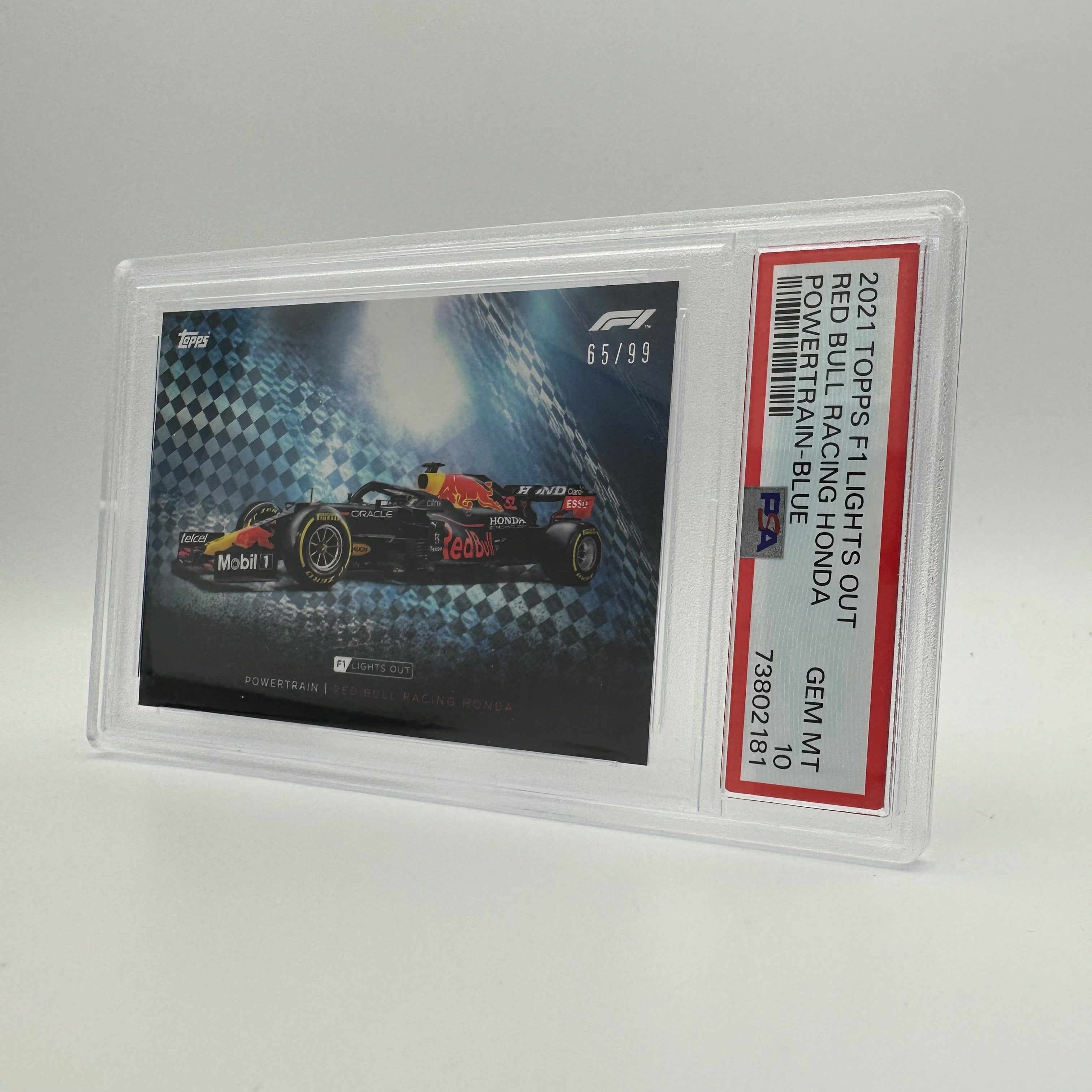 PSA 10 65/99 Red Bull Racing Honda Powertrain Blue Trading Card - Perfect for Collectors, F1 Memorabilia Enthusiasts & Sports Investors