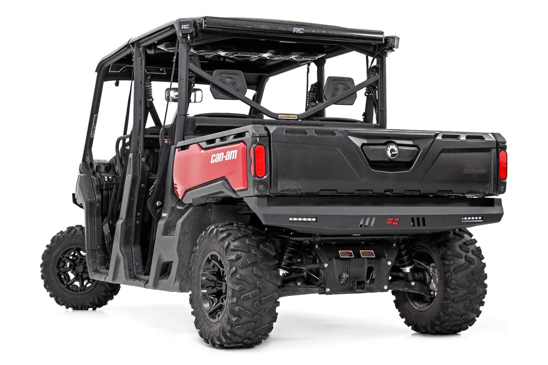 Rough Country Heavy Duty Rear Bumper for Can-Am Defender & Polaris Ranger | Model 93045 | Off-Road Protection & Towing Accessory | Perfect for Hunting, Farming & Trail Riding