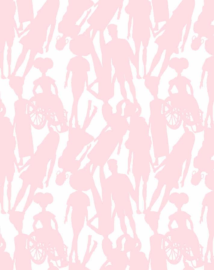 Barbie™ Pink Fashionistas™ Silhouettes Wallpaper - Perfect for Girls' Bedrooms, Playrooms & Barbie-Themed Decor
