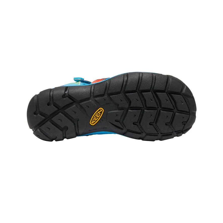 Keen Vivid Blue & Original Tie Dye Seacamp II CNX Kids' Water Sandals - Beach, Pool & Outdoor Play Shoes for Children