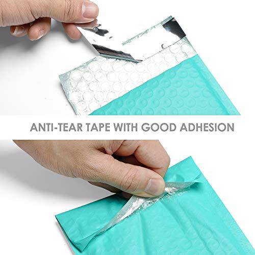 4x8 Bubble Mailer Padded Envelopes - Waterproof & Tear-Resistant Shipping Bags for Ecommerce, Jewelry, Small Items (Teal) - Perfect for Online Sellers, Amazon FBA & eBay Shipping